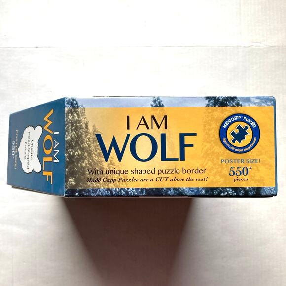 Madd Capp Puzzles - I AM Wolf - 550 Pieces - Animal Shaped Jigsaw Puzzle - NEW - Picture 6 of 8